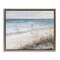 Stupell Industries Traditional Beach Coast Line Framed Floater Canvas Wall Art
